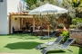 Outdoor relaxing by pool