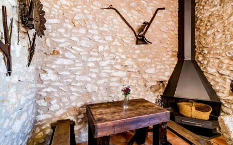 Detail at the outdoor dining room