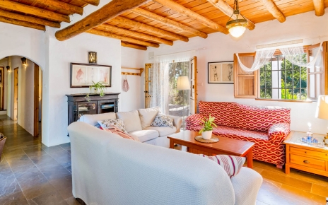 The living space suits the full capacity of the property