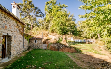 Garden area facing north with ramp to pool