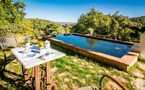 A holiday cottage with eco pool