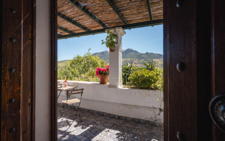 Terrace seen from inside the casita