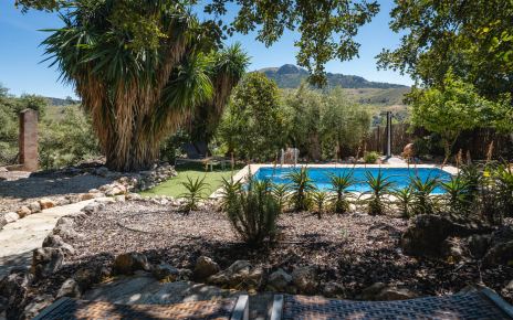 Private gardens and pool