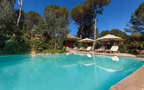 Sunloungers and parasols