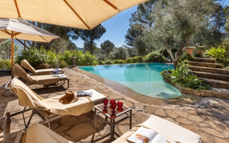 Stunning pool integrated in surrounding nature