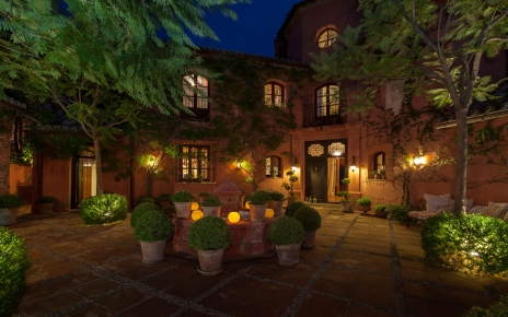 Patio at night time
