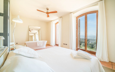 Master bedroom with beautiful views