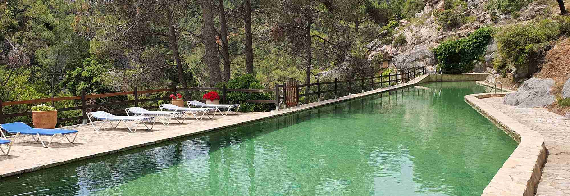 12th century restored mill in fascinating river spot