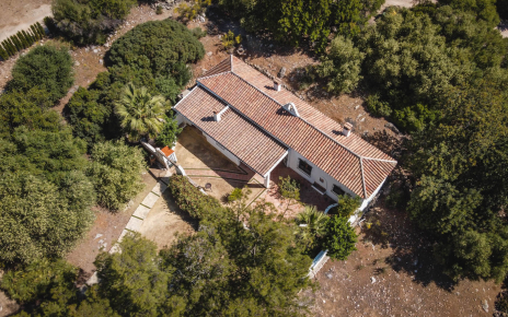Villa seen from a drone