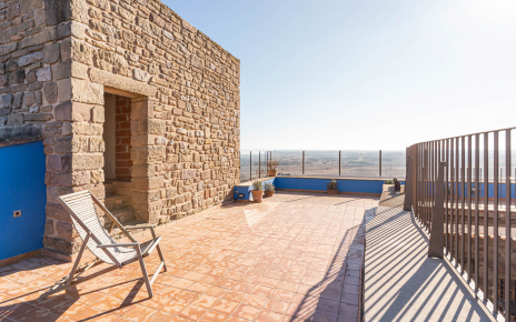 Main terrace with old tower