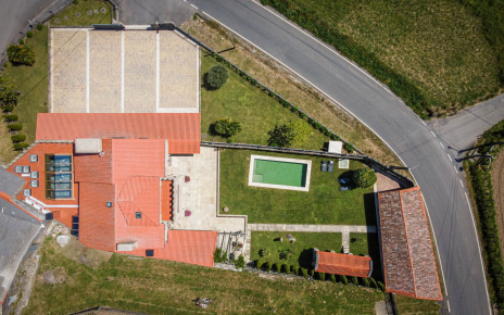 Villa seen from a drone