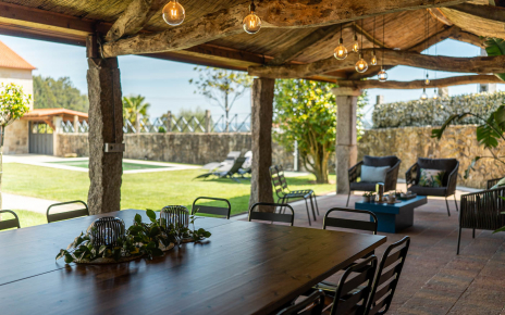 Furnished porch for outdoor meals