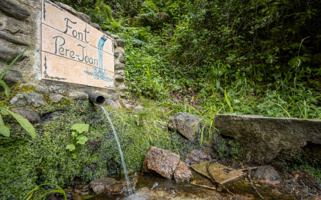 Un paseo desde la casa te lleva a esta fuente
