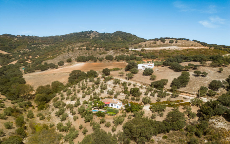 La casa vista desde un drone