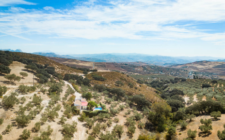 La casa vista desde un drone