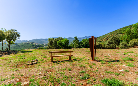 Vistas desde la finca al pueblo de Carcabuey