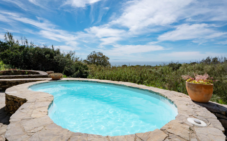 Pool with sea views