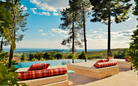 Views over a lake / reservoir (in the distance)