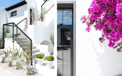 Suite 6 access (mid level) and suites 1 to 5 (upper level)