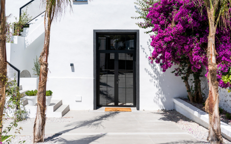 Main door and stairs to Bedrooms 1 to 6