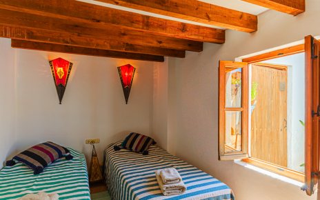 Twin bedded room on ground floor