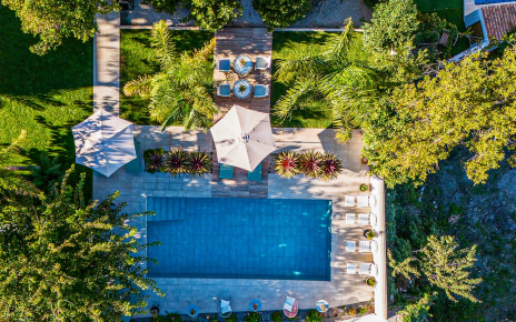 Pool seen from the sky