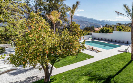 Your private gardens with lawned areas 