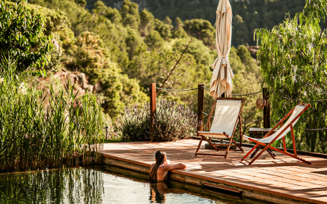 Swimming in this pool is a natural treat