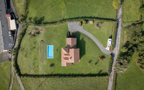 Your private estate seeing from a drone