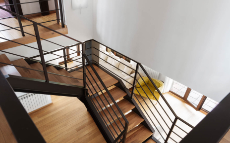 Stairs from first floor to ground floor