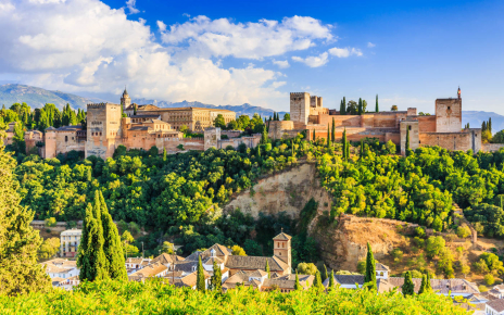 Granada city and Alhambra palace 30 min drive away