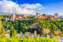 Granada city and Alhambra palace 30 min drive away