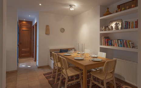 From the ground floor there are stairs direct to patio