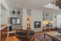 Living room with chill out area on the right