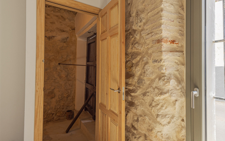 Door to lower level and pool area