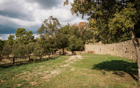 Ample fields below the house which are regularly maintained