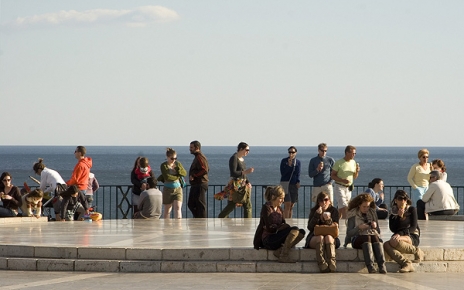 Busy Nerja town, just 15 minutes away from Axarquia region
