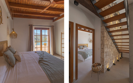 Habitación en planta baja y escalera a ático/altillo