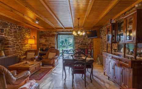 Living area opens to gardens and barbecue area