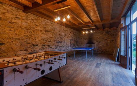 Games room with table soccer and tennis