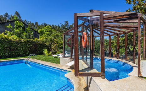 The indoor pool (jacuzzi) available at additional cost