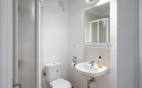 There is a bathroom also on the ground floor