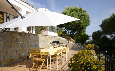 Terraza con barbacoa