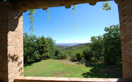Views from porch terrace, Aracena lake is visible in the distance