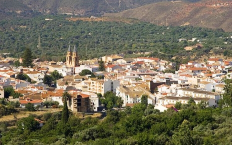 La ciudad comercial de Orgiva se encuentra a 15 minutos a pie