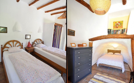 Techo de vigas en las habitaciones